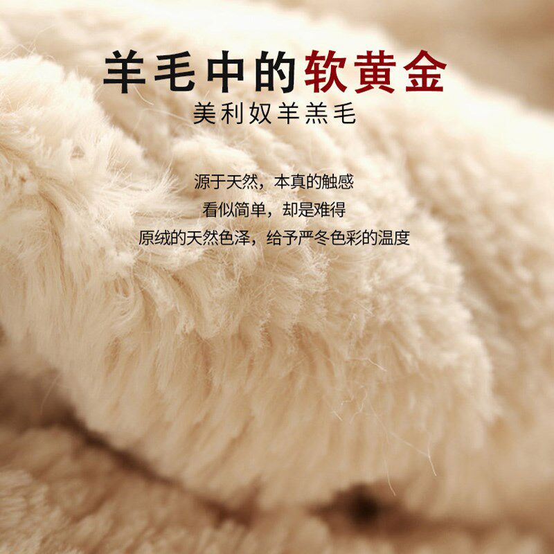 男士加厚款护膝盖冬季羊毛保暖半腿长筒套长袜过膝护腿部小腿高筒