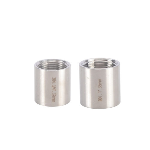 304不锈钢通丝直接1/2/3分内丝水管直接头4分6分1寸2寸3寸4寸通丝