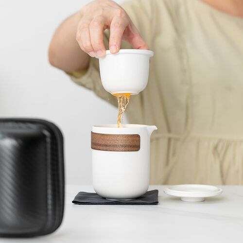 便携式旅行茶具小套装户外包功夫泡茶壶茶杯单人快客杯一壶二四杯
