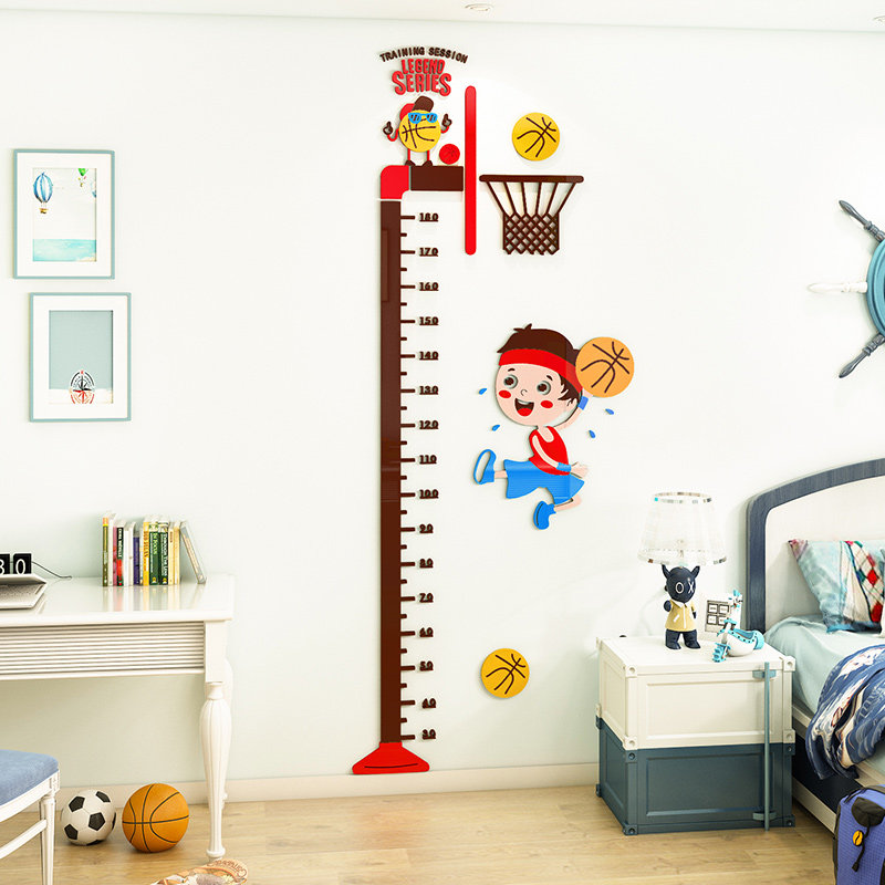 儿童身高贴3d立体亚克力男孩房间布置墙贴纸小朋友宝宝量身高神器,家居饰品,身高贴,淘宝优惠券,粉丝福利购,淘宝优惠卷