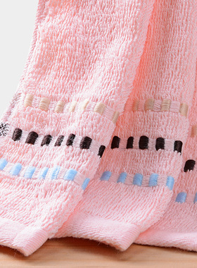 钟牌414毛巾3条装 萃众素色纯棉吸水洗脸巾柔软面巾素螺彩缎16172