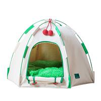 Christmas dome cat bed tent, all-season universal semi-enclosed dog bed mat, detachable and washable cat house pet supplies zeze thumbnail 4
