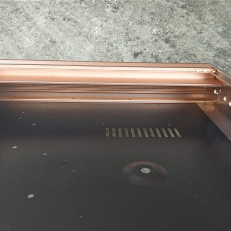 铝面板功放机箱 两侧散热机箱 DIY功放装机空箱-铁皮铝面板机箱