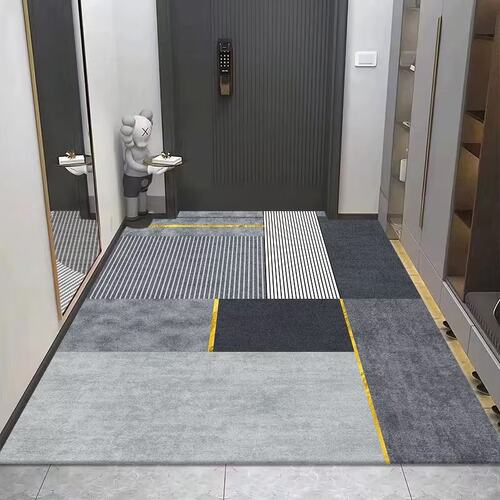 加厚款入户垫玄关防滑脚垫门厅地毯门垫进门门口硅藻泥可裁剪垫