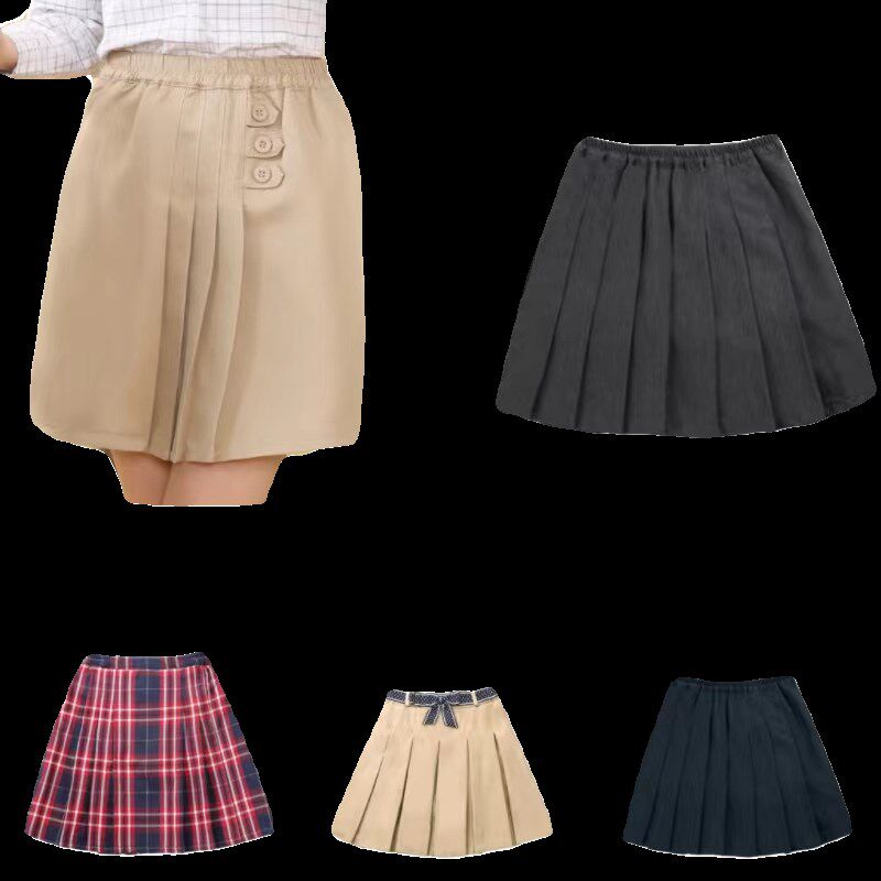 亚伯达学生校服夏季女童中小学生通用百褶裙表演裙裙裤打底裙专卖