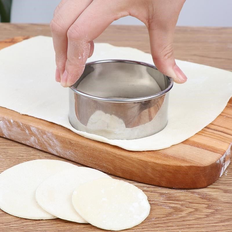不锈钢切饺子皮的工具套装家用包饺子神器圆形压水饺皮刀制作模具
