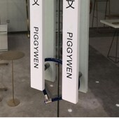 玻璃门拉手中式 原木雕刻实木大门酒店门把手奶茶店木拉手定做LOGO