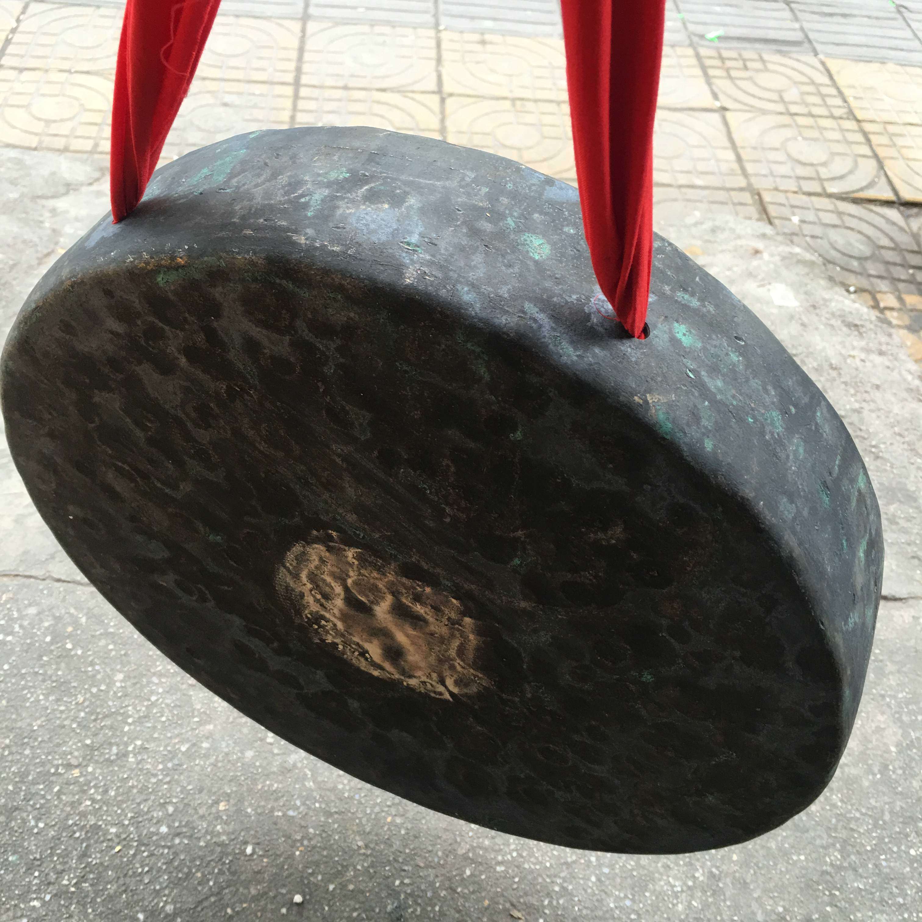 青铜锣青铜高边锣青铜社锣;青铜开道锣,广??公黑饶