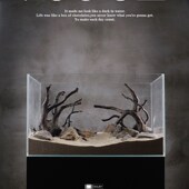 青龙石松皮石溪流石造景石真石草缸假山鱼缸装 饰水族箱定制套餐