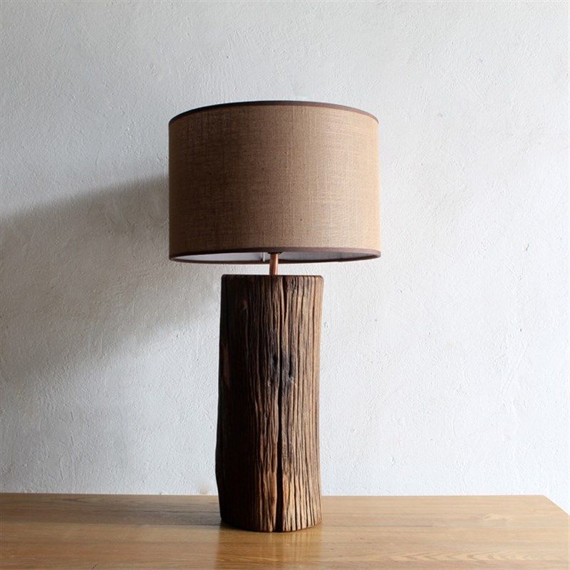 多财鸟原木台灯特色风化木头灯装饰床头灯客厅布艺民宿客栈小灯,家装灯饰光源,装饰台灯,淘宝优惠券,粉丝福利购,淘宝优惠卷