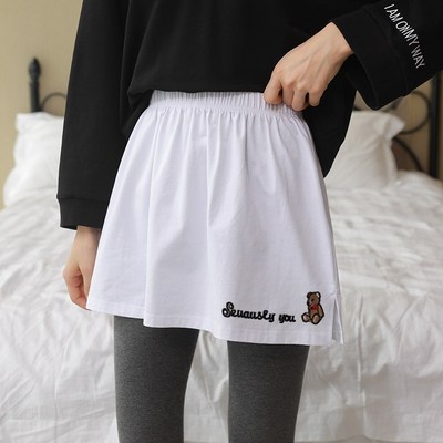 秋冬季卫衣内衬叠穿神器屁帘下摆女打底小白裙遮屁股百搭半身裙子