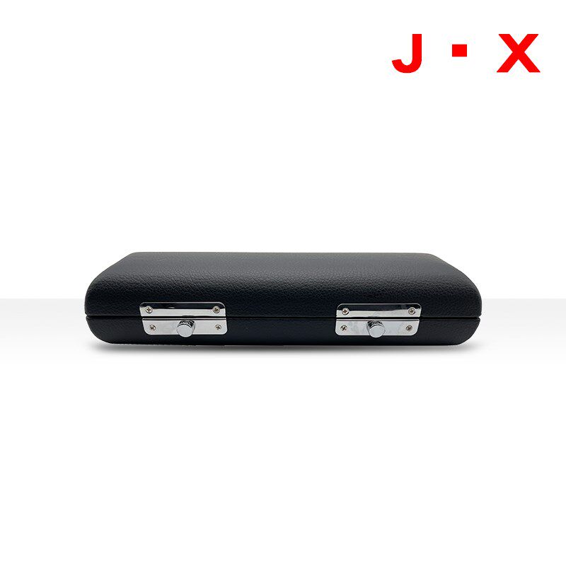 乐器短笛收纳盒子便携箱包皮革木质随行箱子皮U笛子轻体椭圆盒