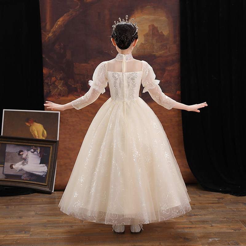 女童晚礼服儿童公主裙小孩花童婚纱轻奢长袖主持人钢琴演出服秋冬,童装/婴儿装/亲子装,儿童礼服,淘宝优惠券,粉丝福利购,淘宝优惠卷