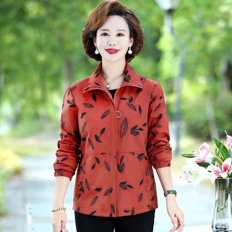 中年人妈妈秋装时尚夹克上衣40-50岁中老年女装春秋洋气薄款外套,女装/女士精品,中老年女装,淘宝优惠券,粉丝福利购,淘宝优惠卷