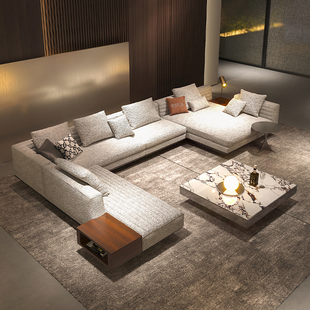 2024年新款意式极简沙发网红罗杰沙发高端大气大户型别墅客厅转角