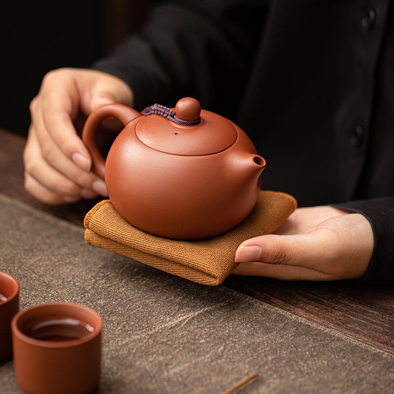 紫砂西施壶旅行茶具户外便携式包一壶两杯快客杯大容量泡茶壶套装