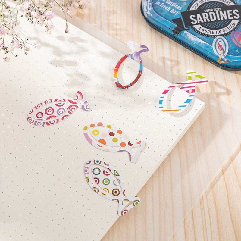 英国IF沙丁鱼罐头书签50枚铁盒装纸质童趣少儿学生礼物文创,文具电教/文化用品/商务用品,文创/手作/文化用品,淘宝优惠券,粉丝福利购,淘宝优惠卷