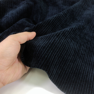 冬季加厚保暖加绒布料雪尼尔复合绒条纹阔腿裤西装休闲裤高档面料