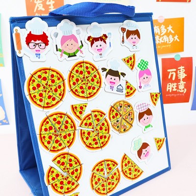 厨艺大比拼磁性贴儿童英语课堂pk分组游戏比赛道具幼儿园教学教具