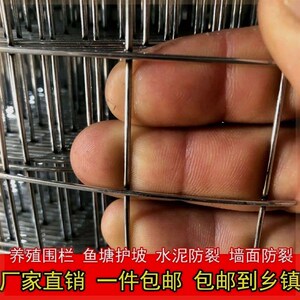 镀锌铁丝网围栏防锈拦鸡网菜园隔离护栏网水泥防裂加固抹墙养殖网