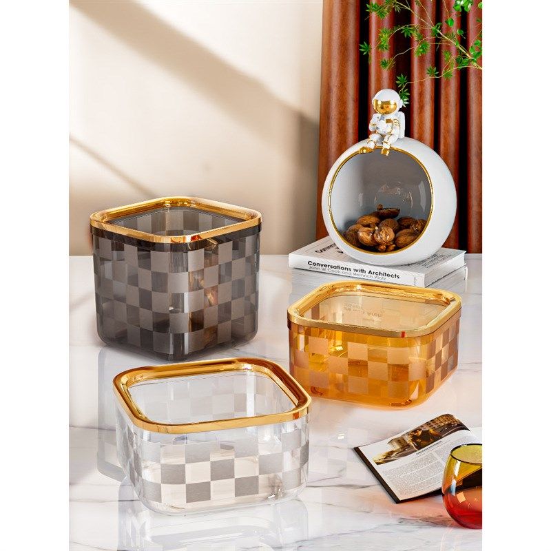 桌面方小垃圾桶塑料办公室无盖家用垃圾盒带压圈客厅废纸篓