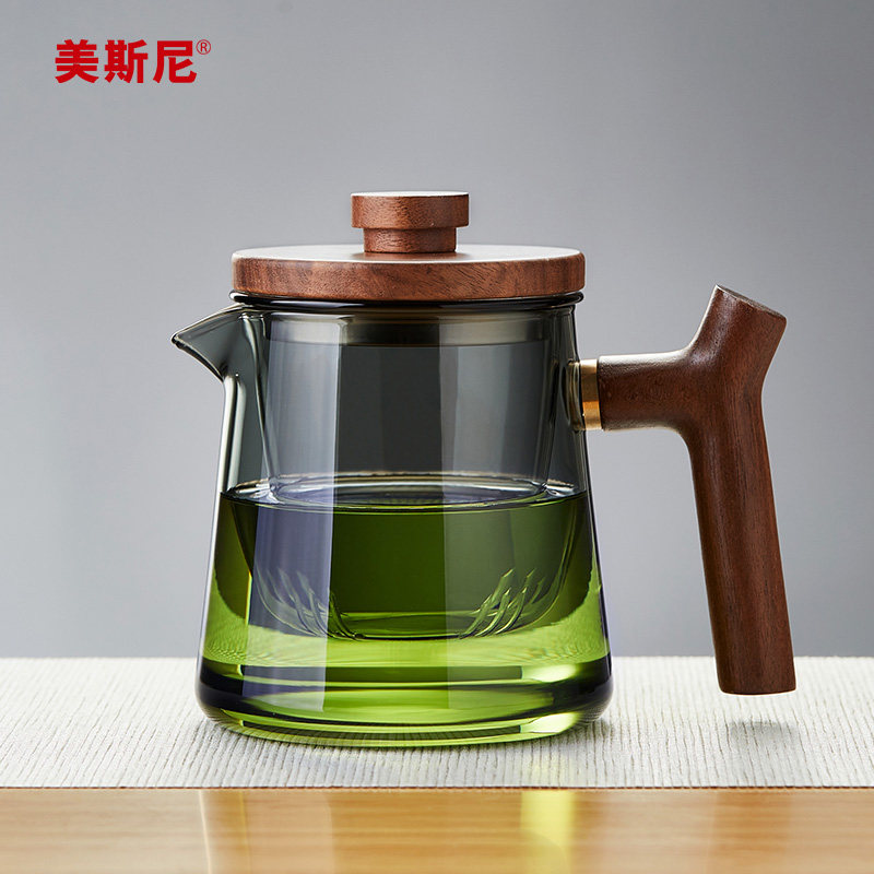 美斯尼玻璃泡茶壶家用茶水分离花茶壶耐高温沏煮茶器功夫茶具套装