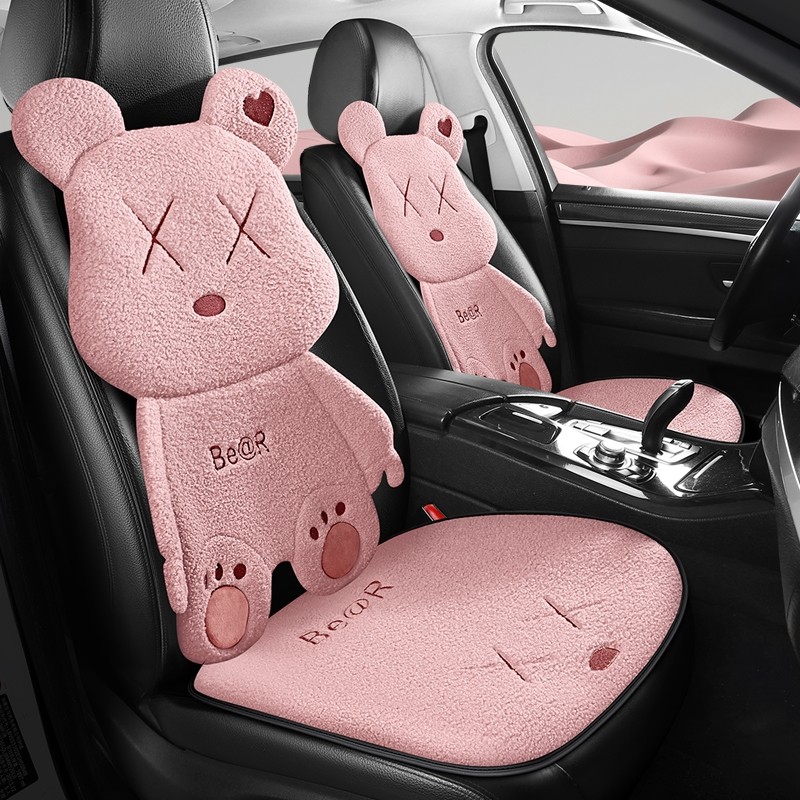 汽车冬季毛绒坐垫单片后排靠背四季通用羊羔绒可爱座垫防滑三件套,汽车用品/电子/清洗/改装,通用座套/座垫,淘宝优惠券,粉丝福利购,淘宝优惠卷
