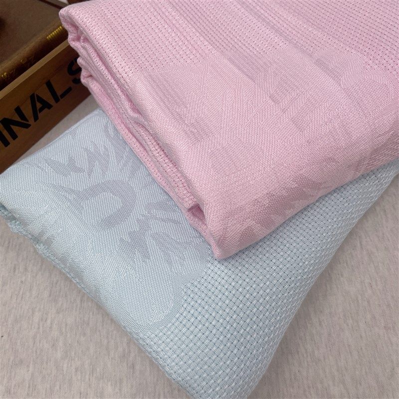 夏季竹纤维盖毯150/180*200单双人提花凉爽午睡毯家用夏被空调被,床上用品,休闲毯/毛毯/绒毯,淘宝优惠券,粉丝福利购,淘宝优惠卷