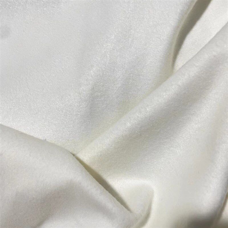冬季单面羊绒面料白色系磨毛羊绒海绵垫/布料/面料/