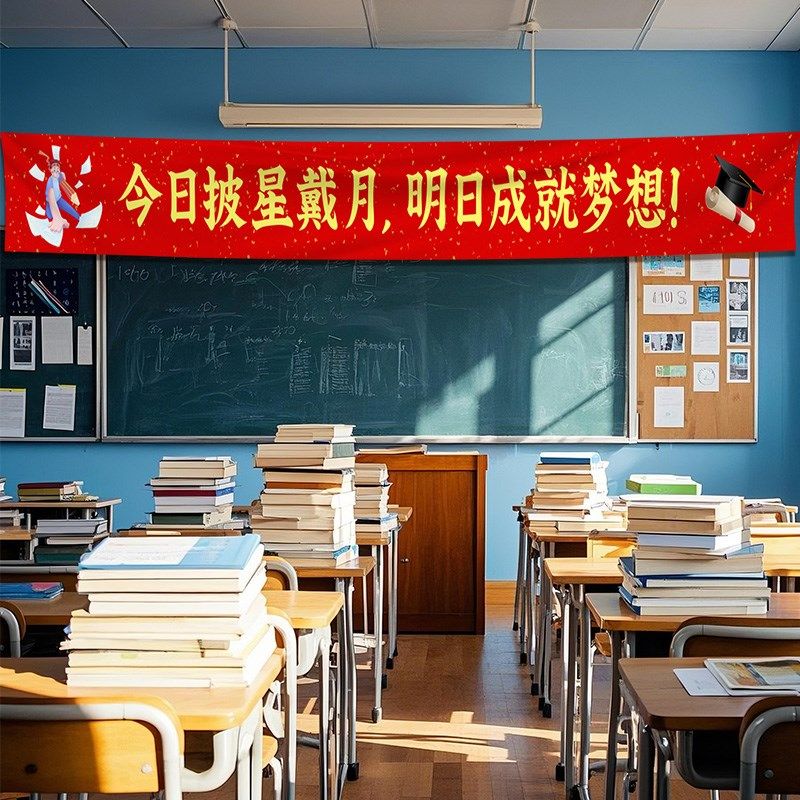 中考高考横幅百日誓师金榜题名励志加油标语教室装饰挂布布置条幅,节庆用品/礼品,节日装扮用品,淘宝优惠券,粉丝福利购,淘宝优惠卷