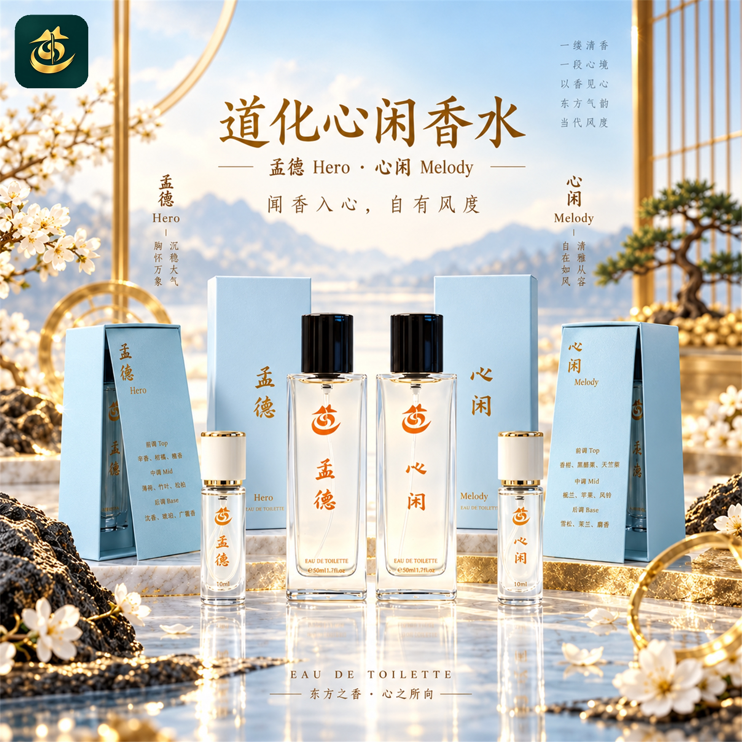 道化心闲香水 心闲 孟德 Hero Melody