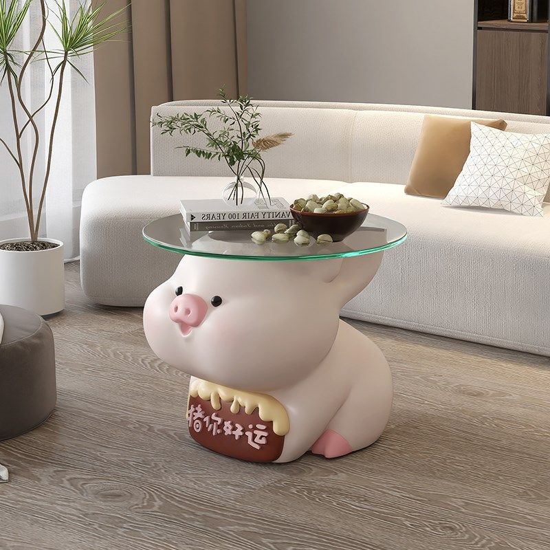 奶油风兔子客厅落地摆件电视柜旁托盘沙发边几床头柜高档乔迁礼物,家居饰品,落地摆件,淘宝优惠券,粉丝福利购,淘宝优惠卷