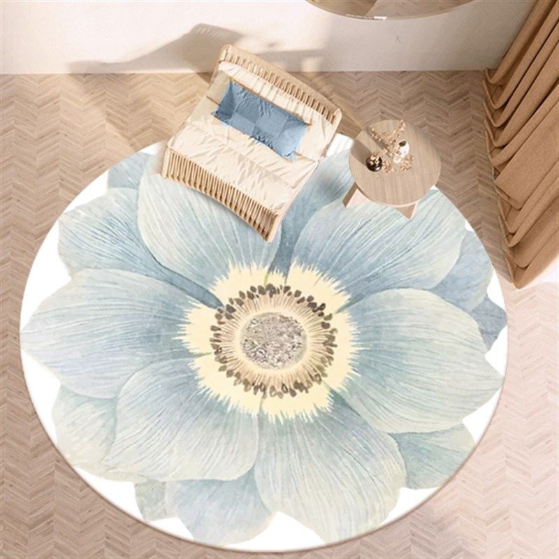 圆形地毯梳妆台凳子下椅子地垫餐桌钢琴高级感餐桌书房脚垫小家用