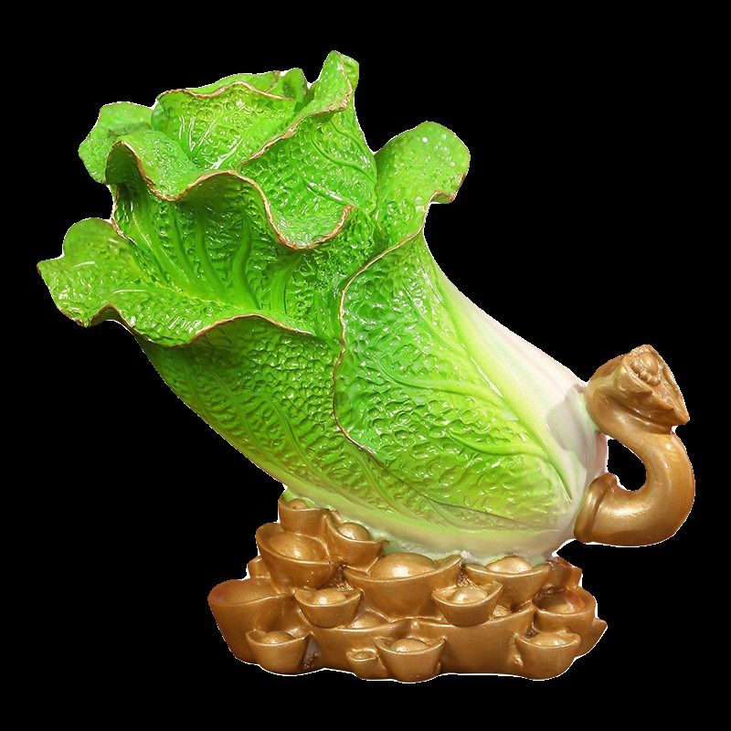 中式百财白菜摆件办公室酒柜家居客厅装饰品餐厅店铺门店开业礼品,家居饰品,国学摆件,淘宝优惠券,粉丝福利购,淘宝优惠卷