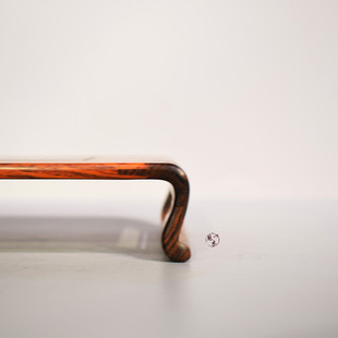 紫光檀奇石底座中式木雕文房书卷底座酸枝木石头摆件盆景工艺品座