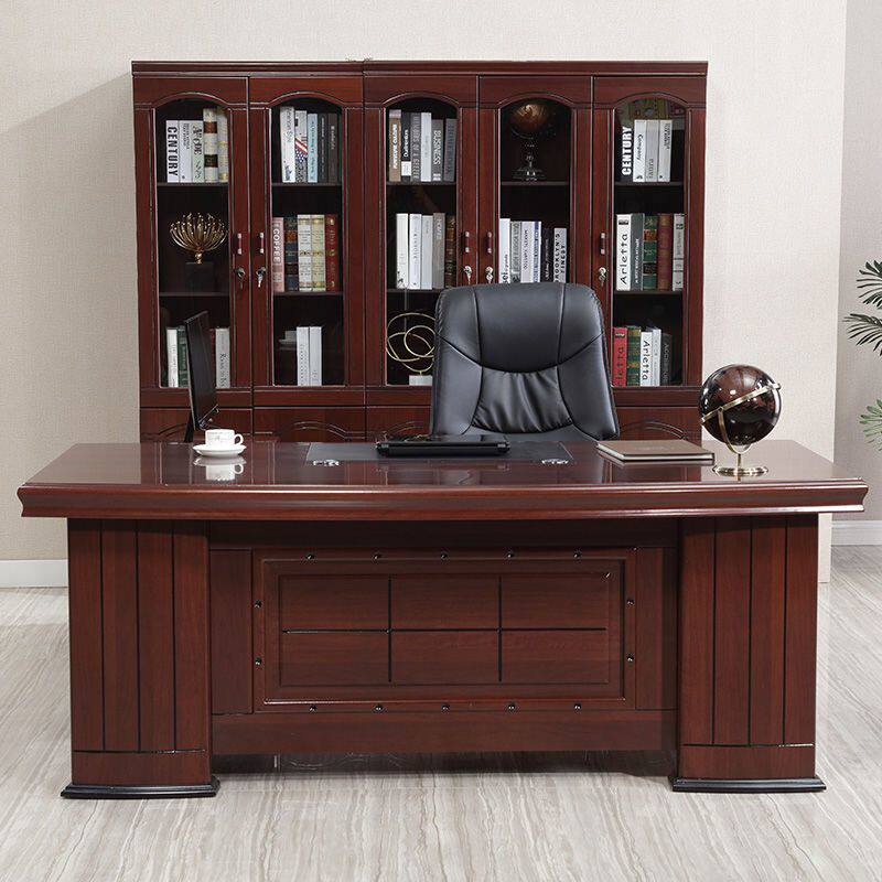 包安装大班台老板桌1.6米商业办公家俱1.8m经理台2.0主管桌椅组合