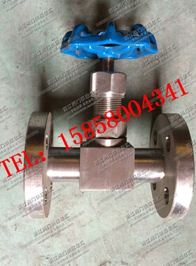43弯头新款W16C16PDN15DN25仪表法兰针型阀温州永嘉不锈钢针型阀