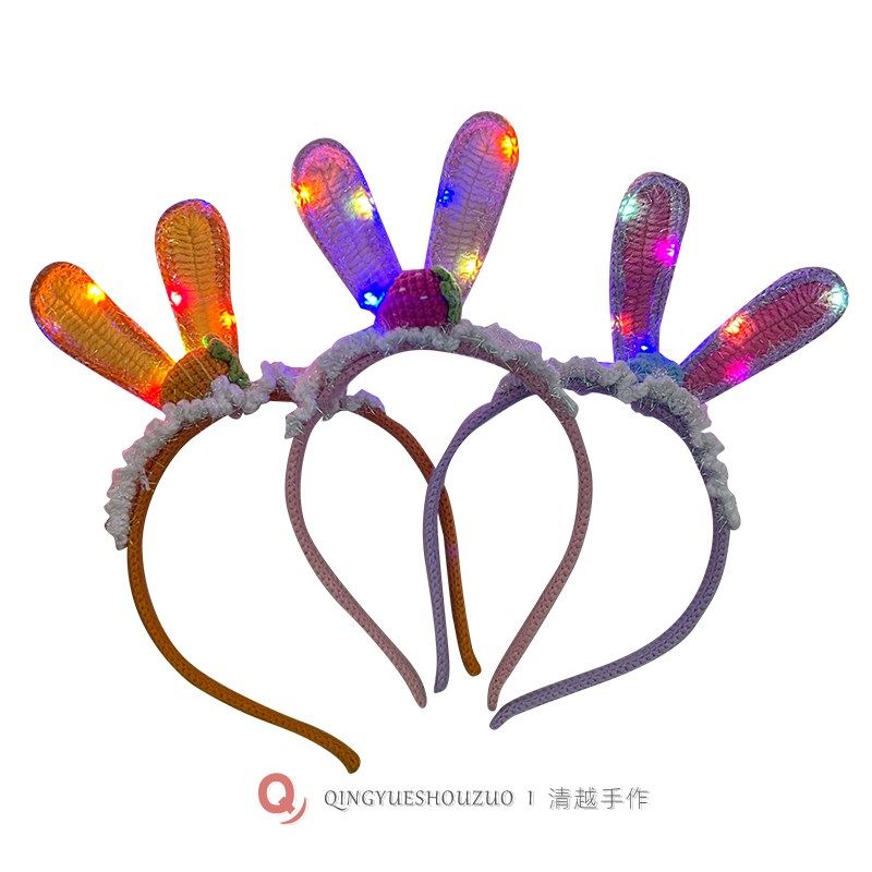 清越I 纯手工钩织玻璃纱发光发箍女童发饰宝宝卡通公主小女孩头箍,童装/婴儿装/亲子装,发饰,淘宝优惠券,粉丝福利购,淘宝优惠卷