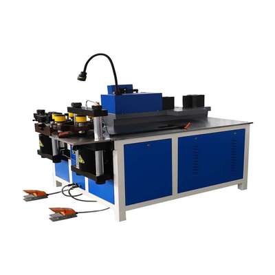 冲孔剪切折弯倒角数控母线加工机数控母线机液压三合一铜排加工机