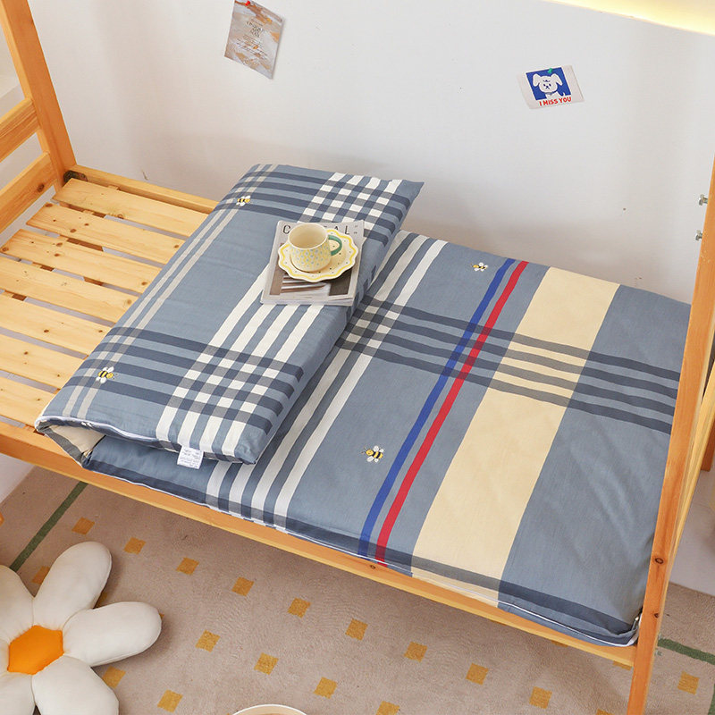 纯棉拉链全包床笠学生宿舍褥子套全棉床垫保护罩90x200儿童床单人