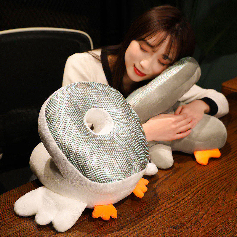 网红大白鹅抱枕儿童小号睡觉枕头午睡枕趴睡枕学生趴桌子午休神器,居家布艺,午睡枕,淘宝优惠券,粉丝福利购,淘宝优惠卷
