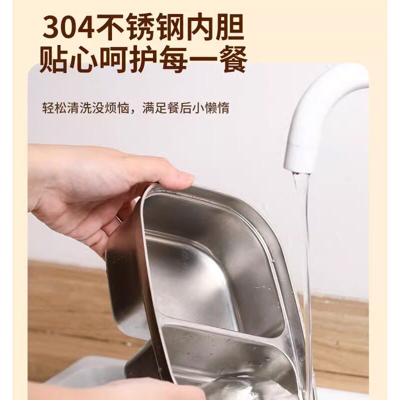 12v车载加热饭盒24v大货车小微波炉220V家用插电保温做热饭神器