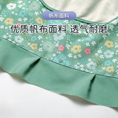 薄款 新款 围裙夏季 帆布围腰女家用厨房做饭防水防油透气口袋工作服