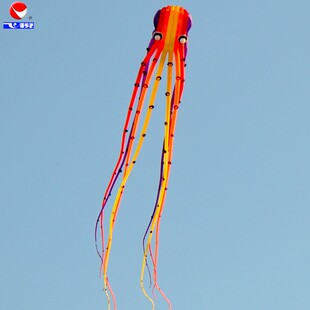 飞悦大型软体风筝 专业23米30米筒章鱼 推荐凯夫拉线背带轮