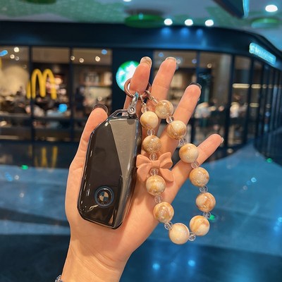 2023款宝马x1钥匙套7系735li/740li/i7/IX透明包新款XM/X7扣男女