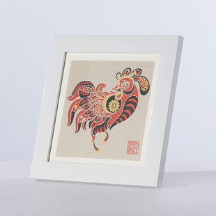 剪纸生肖框画丨蜀江锦院中国风蜀锦手工艺品出国送老外礼品国画