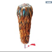 纯手工真鸡毛掸子家用除尘禅子可伸缩不掉毛车用老式 打扫灰尘毯子