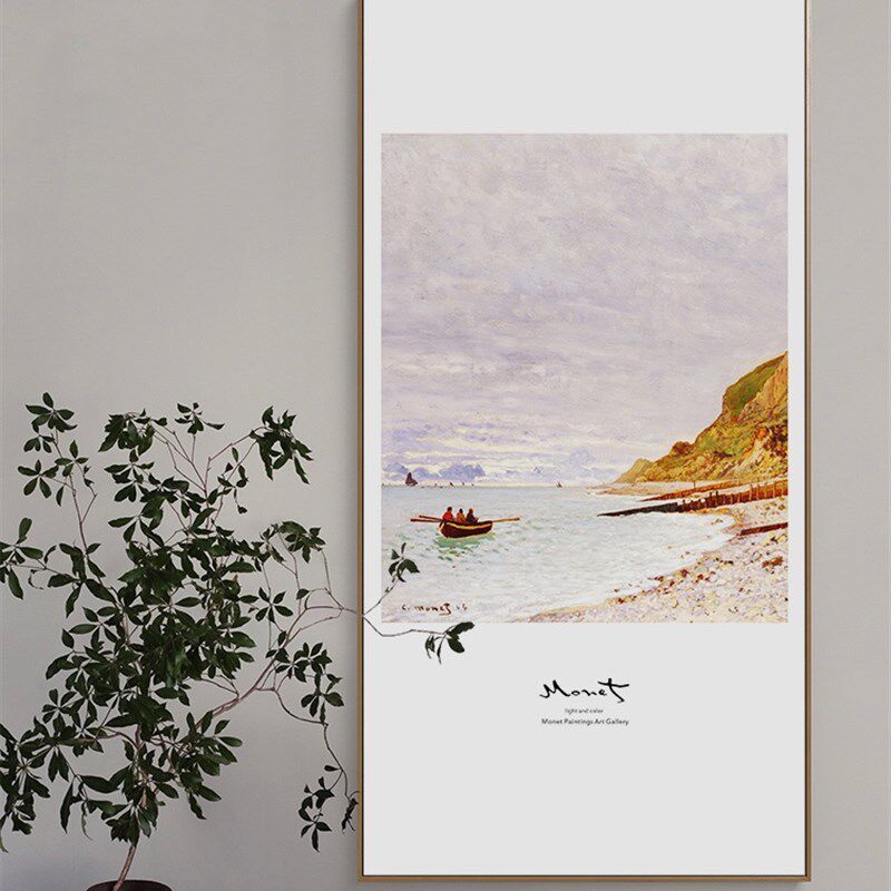 莫奈油画电箱电闸箱装饰画水表井门隐藏可开门挂画消防栓遮挡饰画