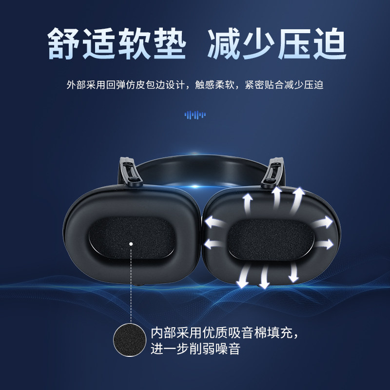 隔音耳罩降噪睡眠睡觉专用工业级防噪声音宿舍超级静音头戴式学习