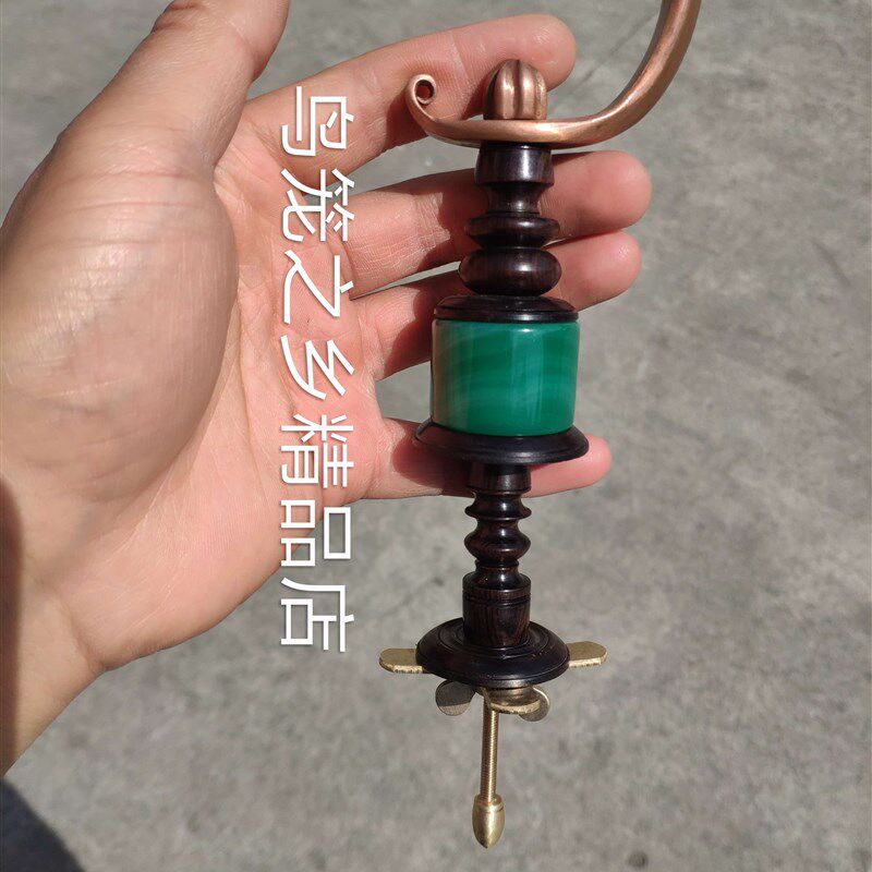 画眉笼钩川笼钩 紫铜钩 红铜钩 陈记手工钩 黑檀木葫芦扳指 全套